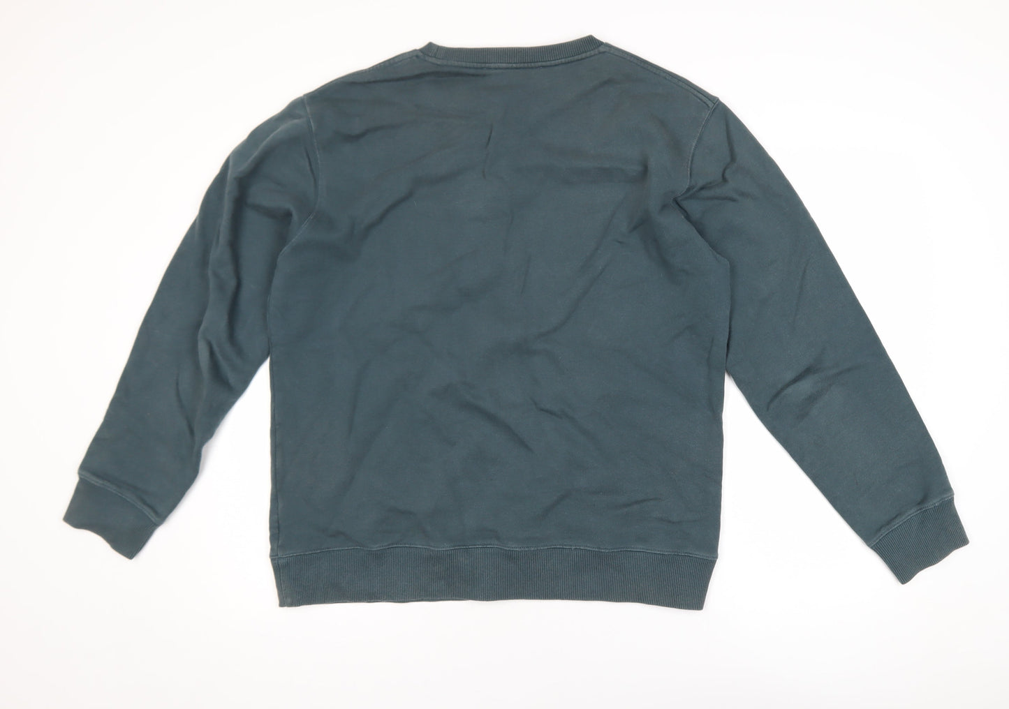 Études Men's Blue L Pullover Sweatshirt with Logo Graphic
