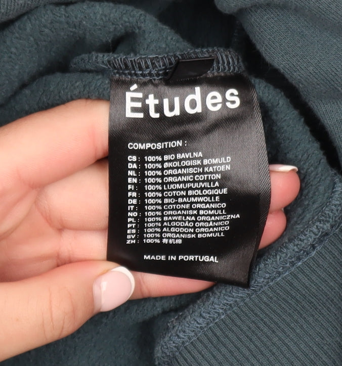 Études Men's Blue L Pullover Sweatshirt with Logo Graphic
