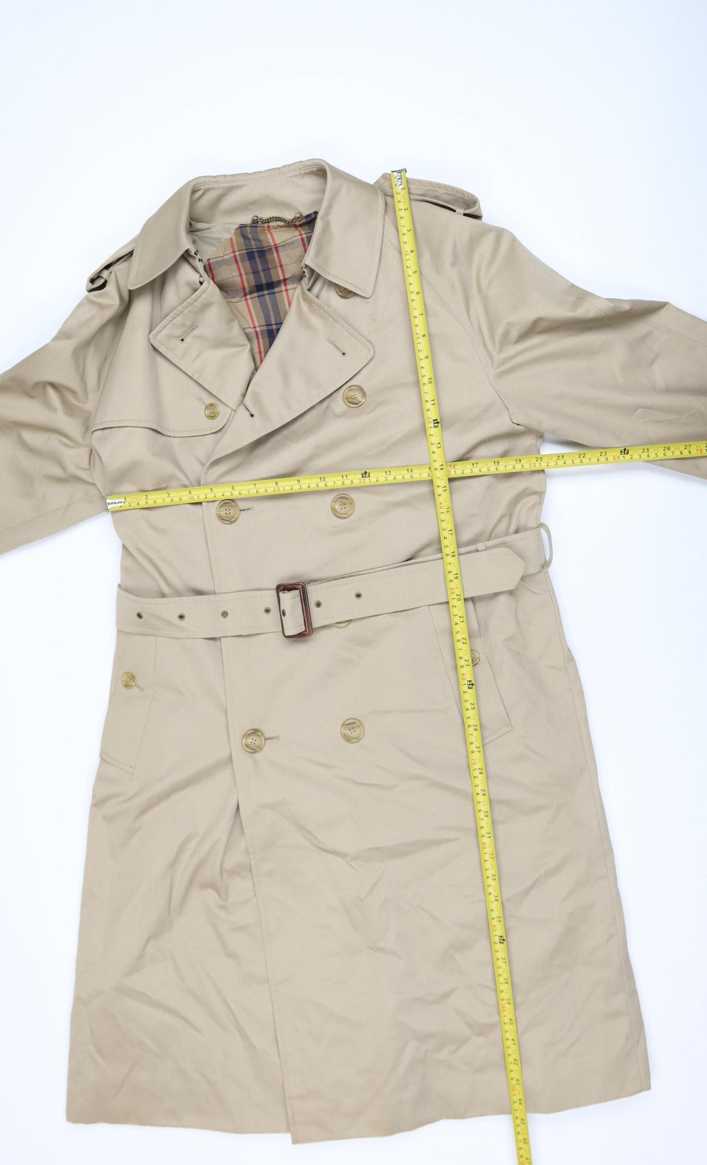 Marks and Spencer Women’s Beige Long Trench Coat Size 14 Classic Belted Style