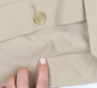 Marks and Spencer Women’s Beige Long Trench Coat Size 14 Classic Belted Style