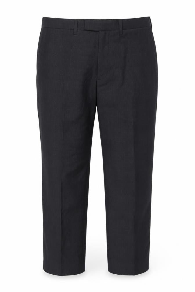Kin by John Lewis Men's Black Wool Dress Trousers 34S Slim Fit