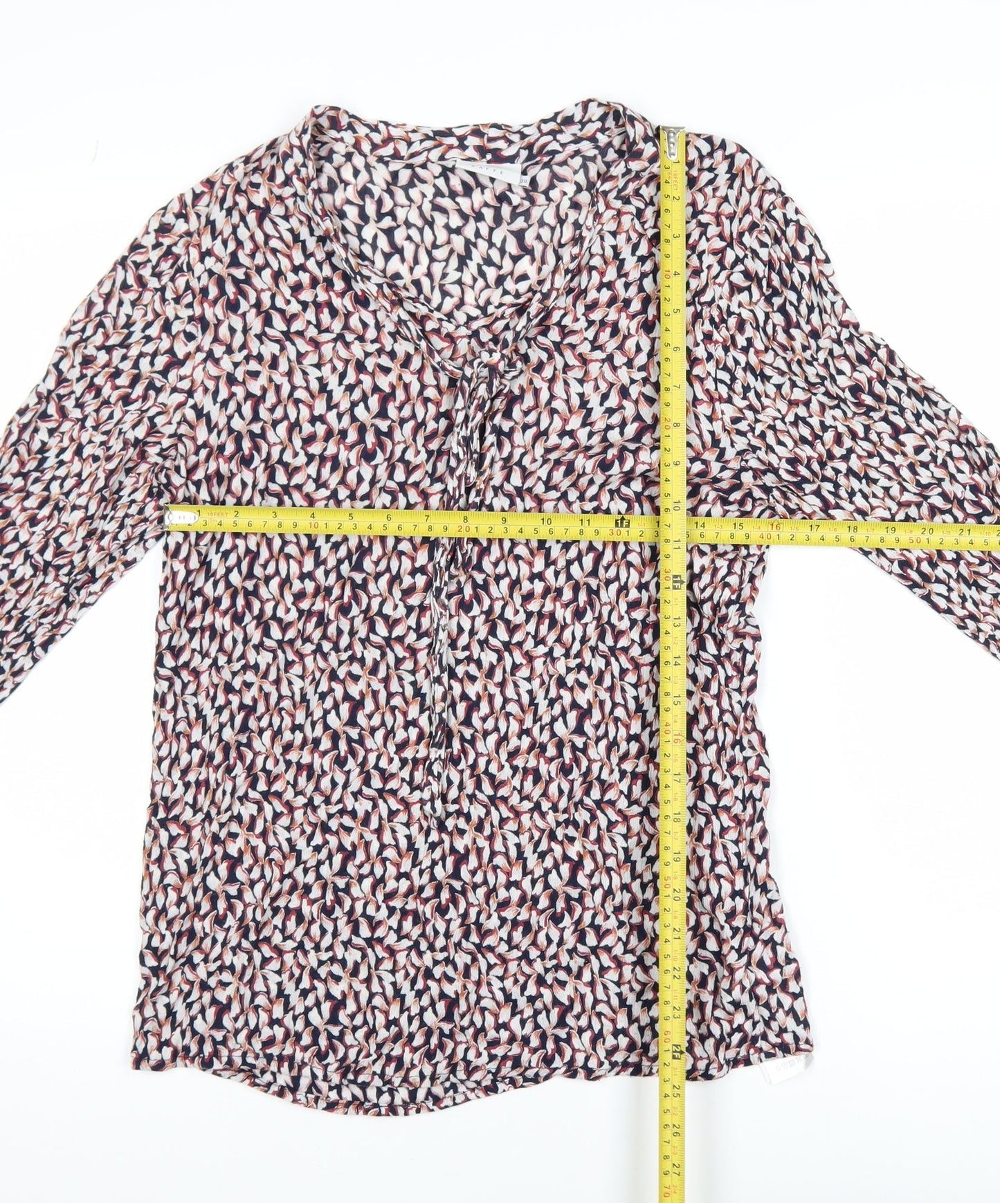 Kaffe Womens Multicoloured Viscose Floral Long Sleeve Blouse Size 10