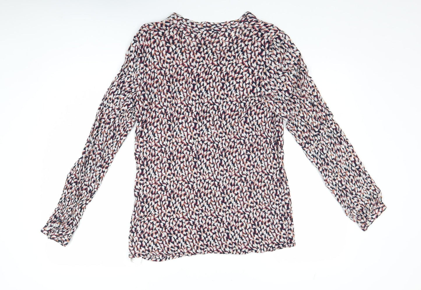 Kaffe Womens Multicoloured Viscose Floral Long Sleeve Blouse Size 10