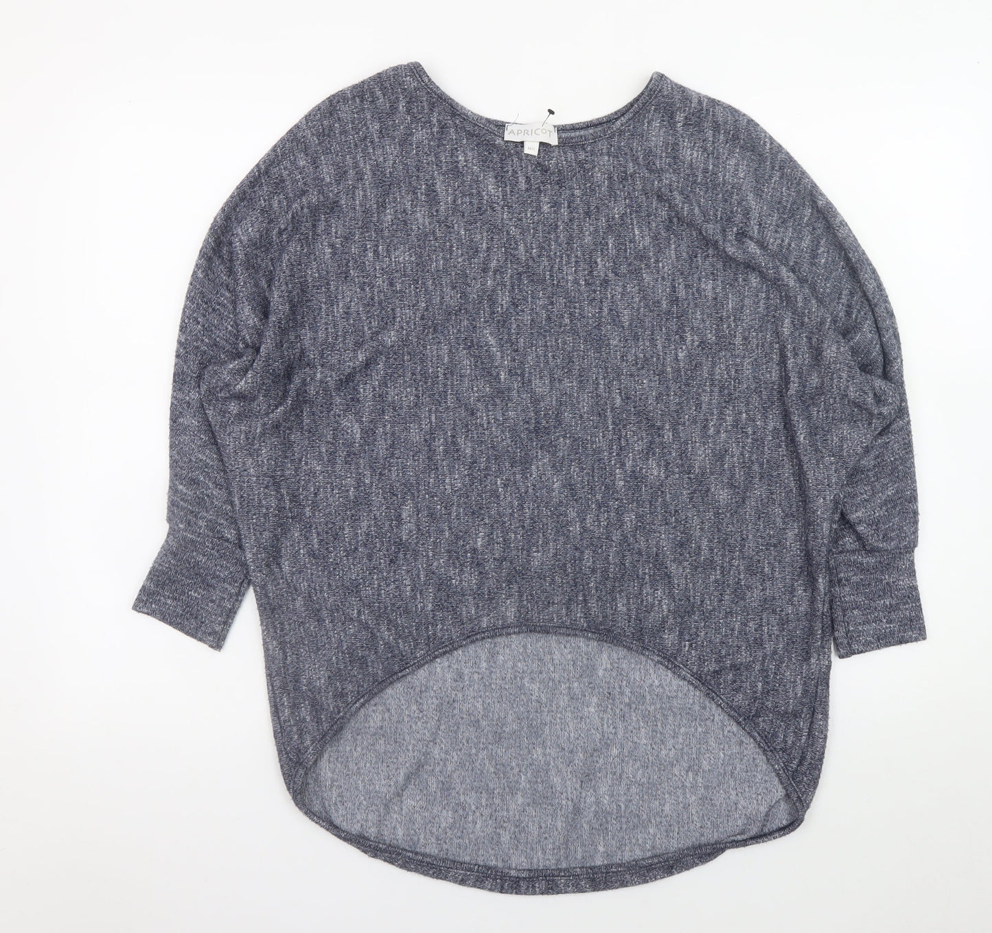 Apricot Women Grey Knit Relaxed Long Sleeve Pullover Top M