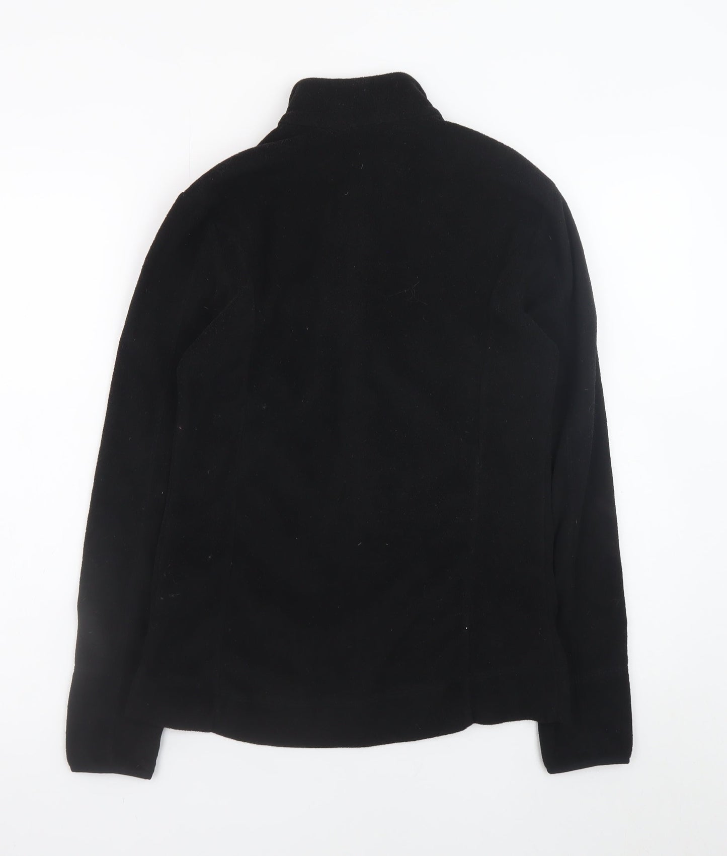 Quechua Men's Black Fleece Full Zip Hiking Jacket Size M