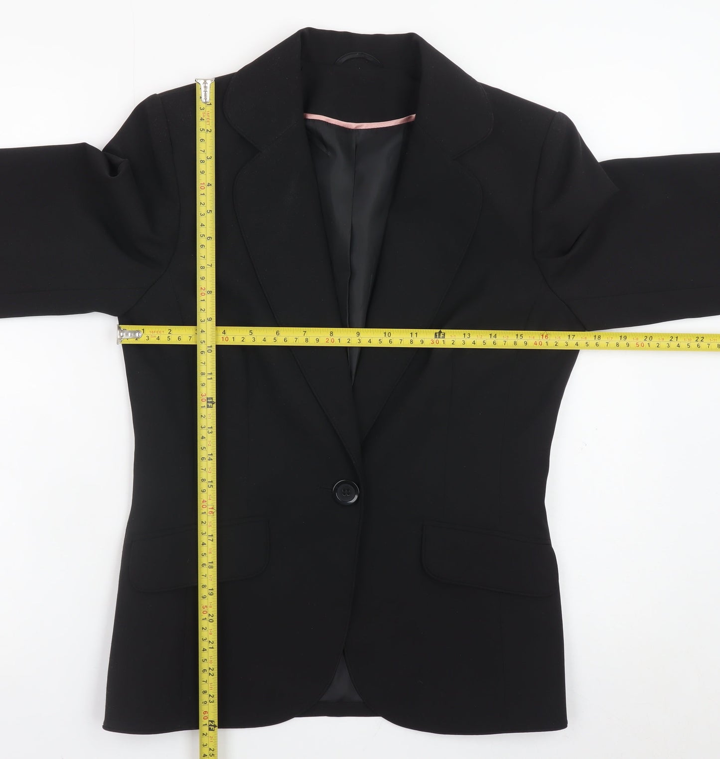 Dorothy Perkins Women's Black Size 10 Single-Breasted Blazer