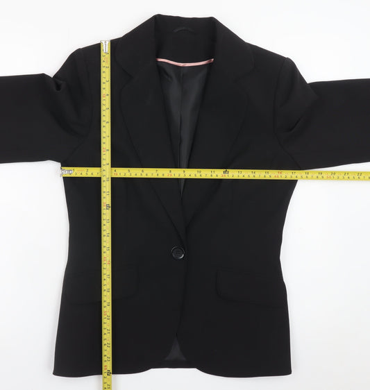 Dorothy Perkins Women's Black Size 10 Single-Breasted Blazer