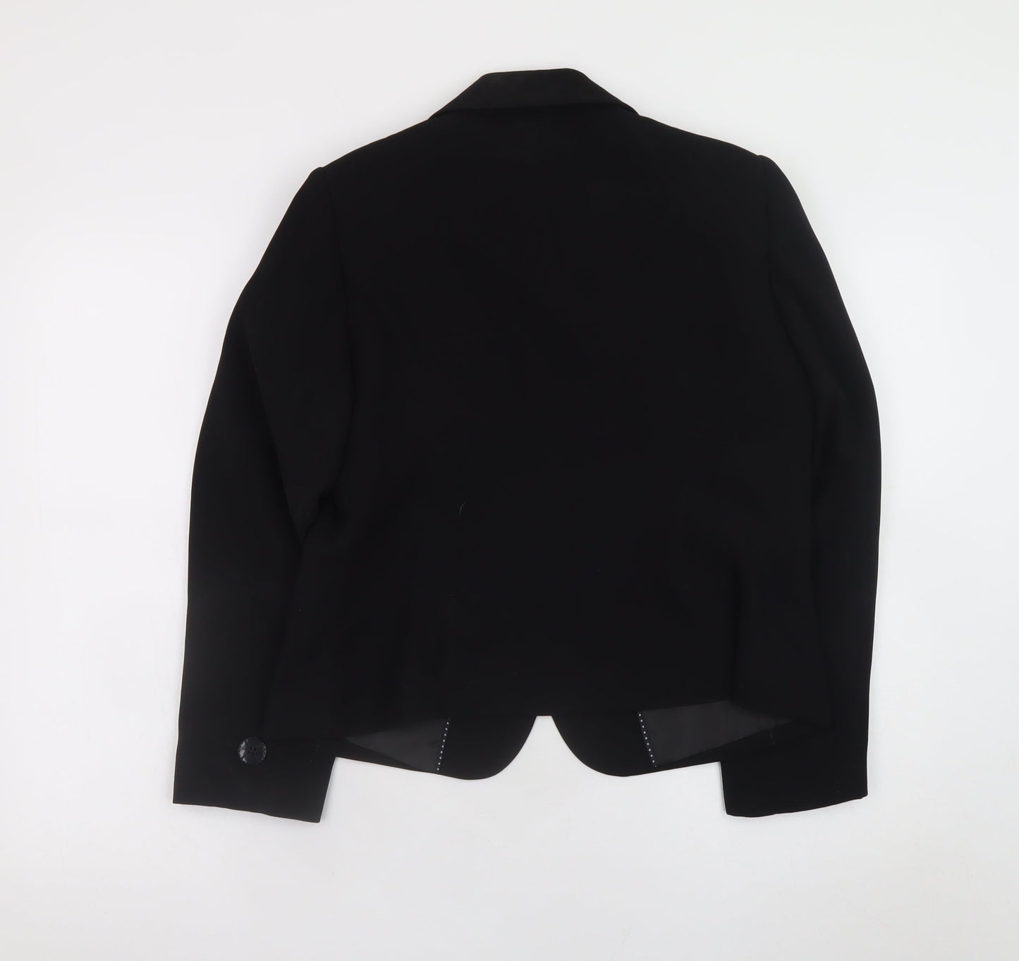 Marks and Spencer Women’s Black Petite Size 14 Tailored Two-Button Blazer
