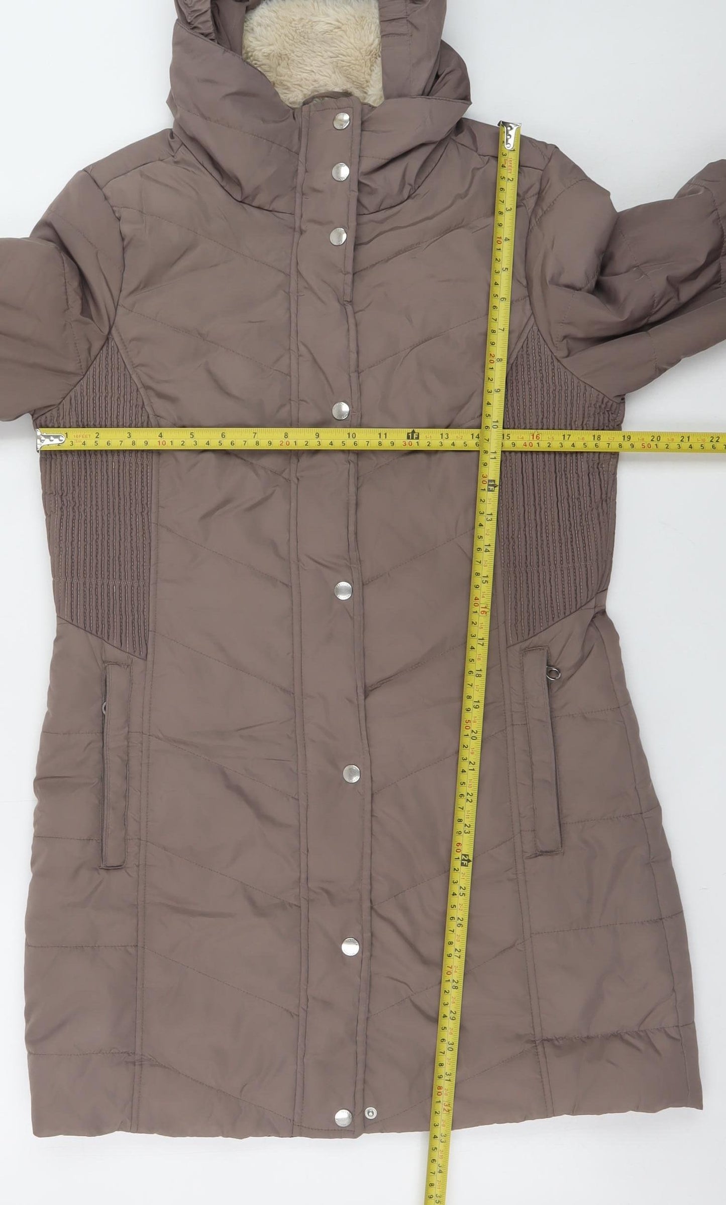 Regatta Women’s Brown Hooded Long Puffer Coat Size 10
