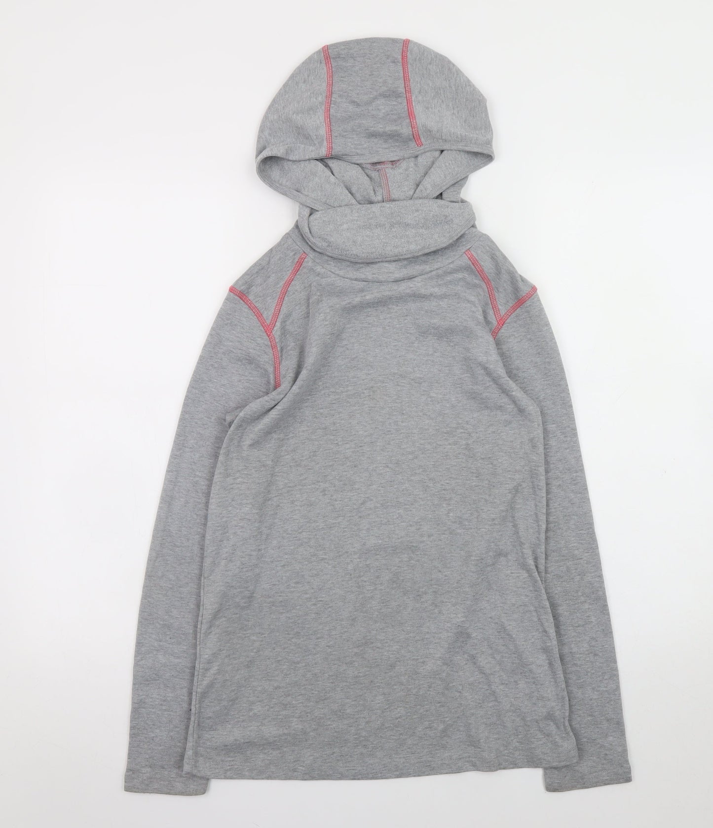 Crivit Women’s Grey Pullover Hoodie Size 14/16 Polyester Long Sleeve