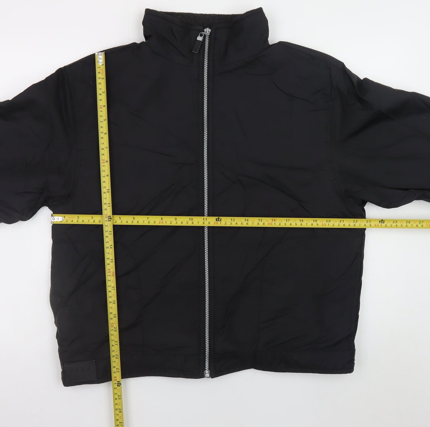 ELLE Sports Women's Black L Full Zip Lined Polyester Jacket