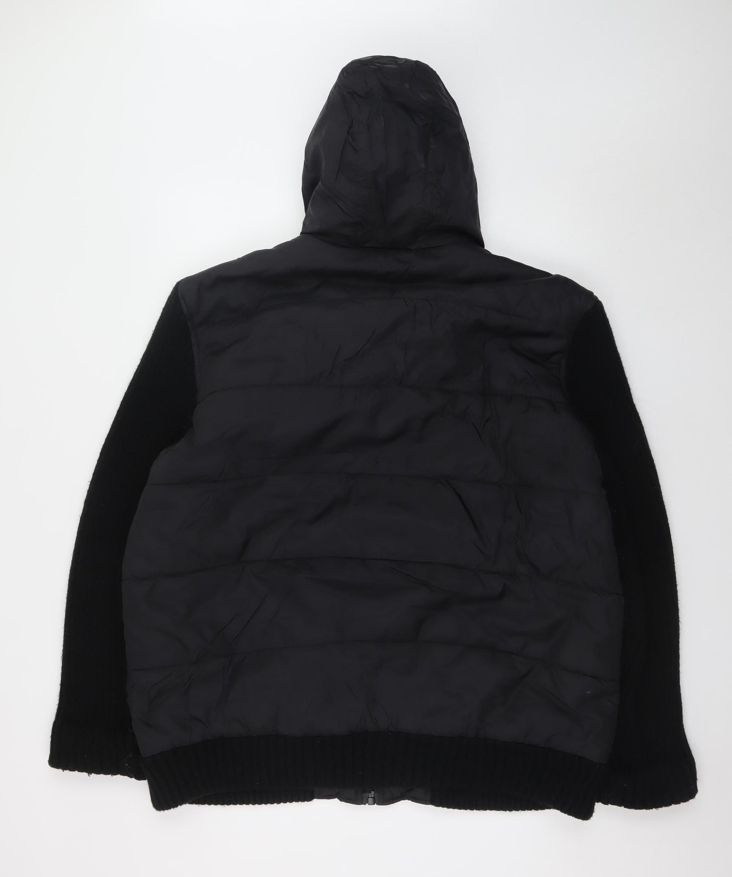 Urban Spirit Men's Black 2XL Hooded Puffer Jacket Winter Wear