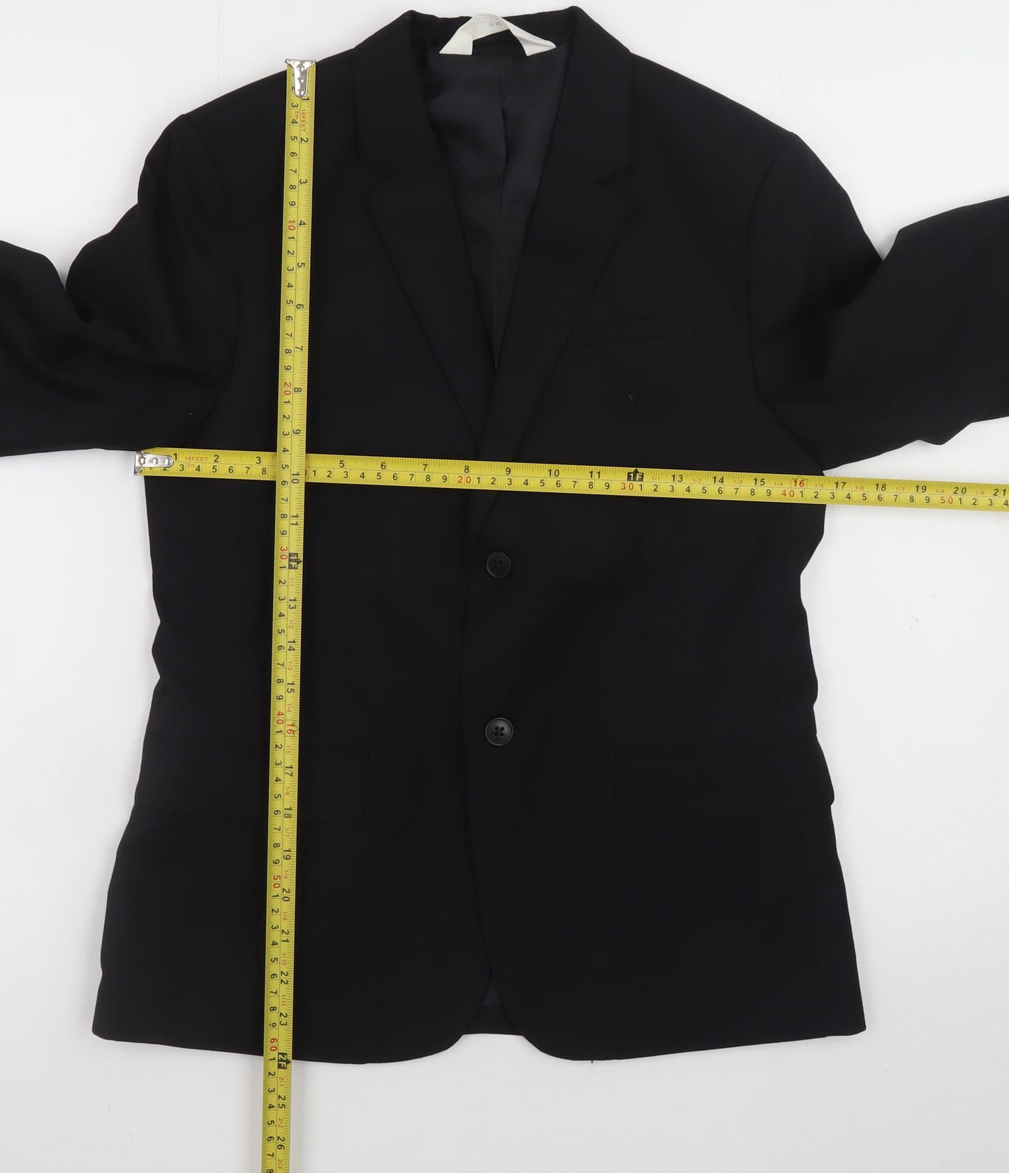 H&M Teens Black Single-Breasted Blazer Size 11-12Y
