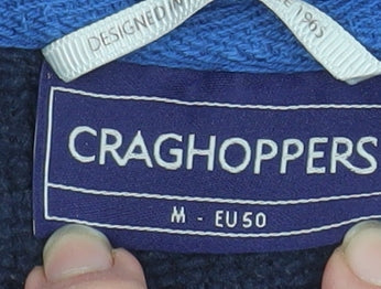 Craghoppers Men Blue M 1/2 Zip Fleece Sweatshirt Outdoor Pullover