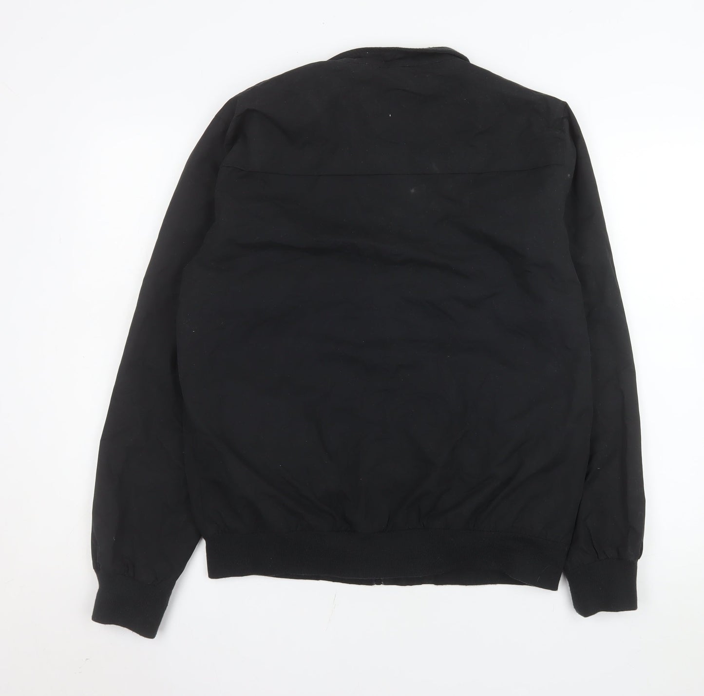 Soulstar&Co Men's Black M Bomber Jacket Full Zip Casual Polyester