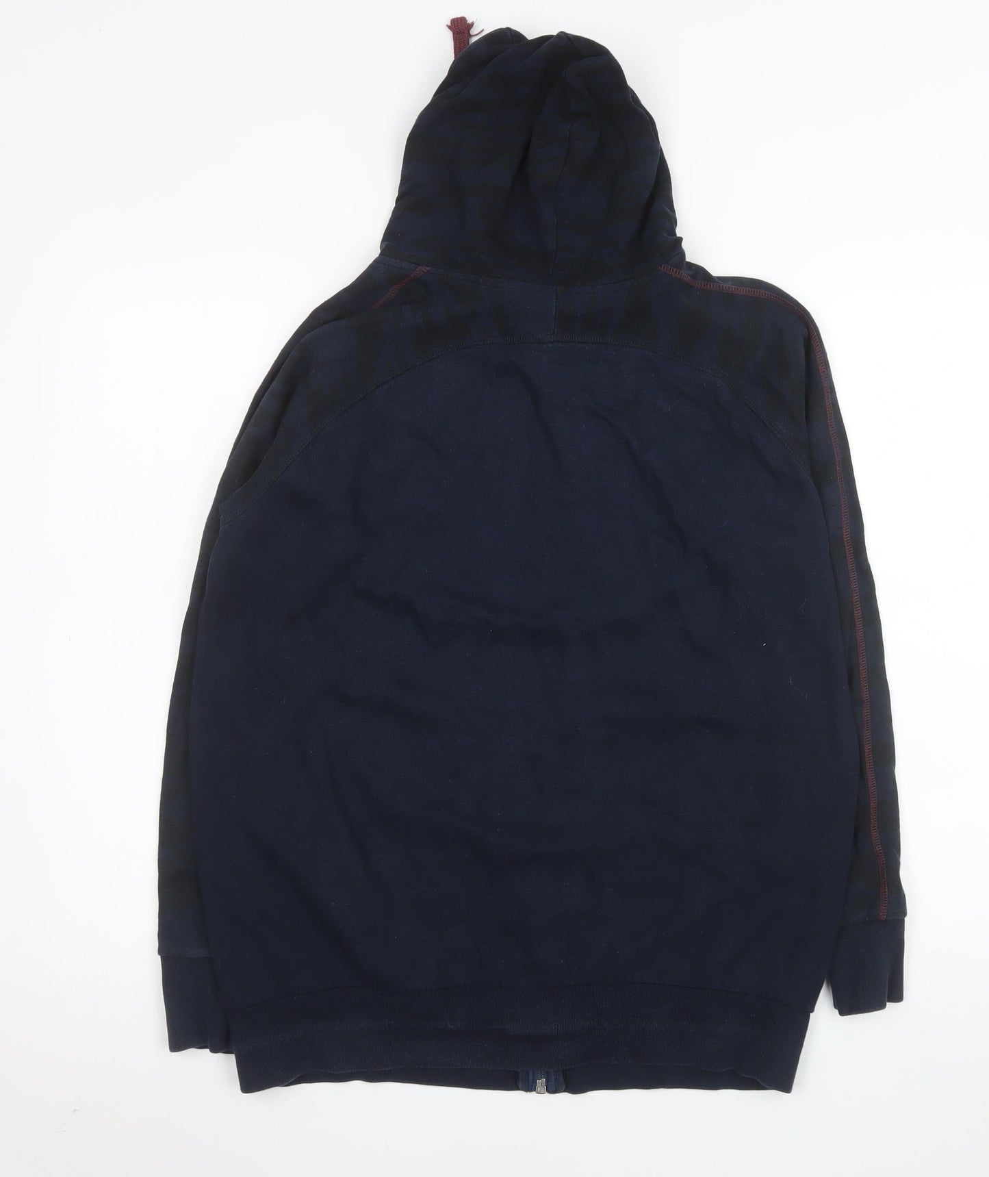 Diesel Mens Blue Full Zip Hooded Cotton Jacket Size L