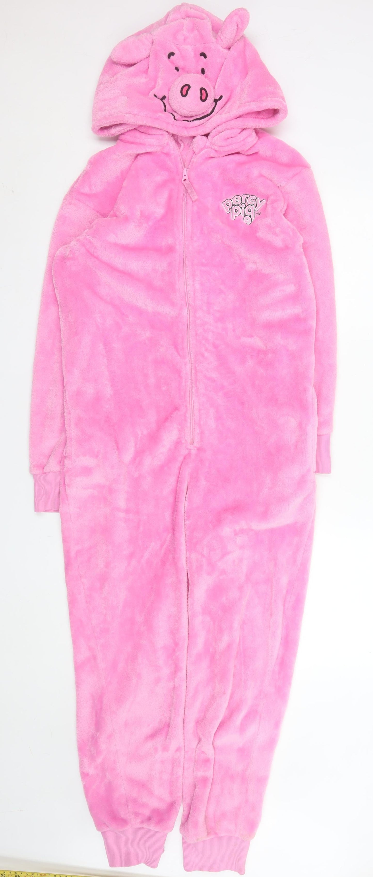 Marks and Spencer Women's Pink Percy Pig Fleece Onesie S Hooded Zip