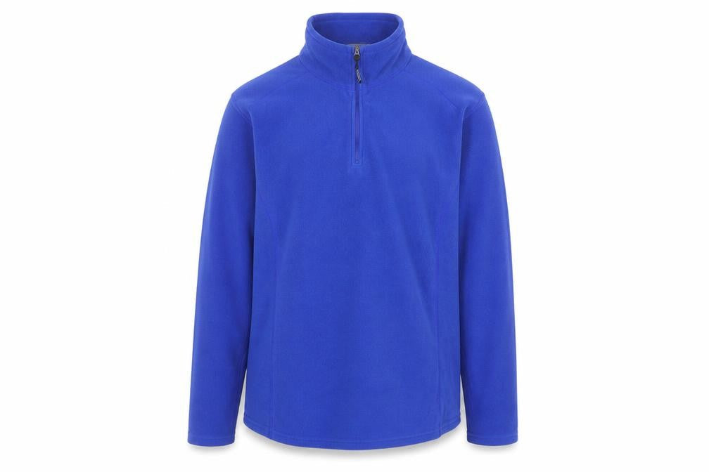 Kirkland Signature Men's Blue Fleece 1/4 Zip Pullover Sweatshirt L