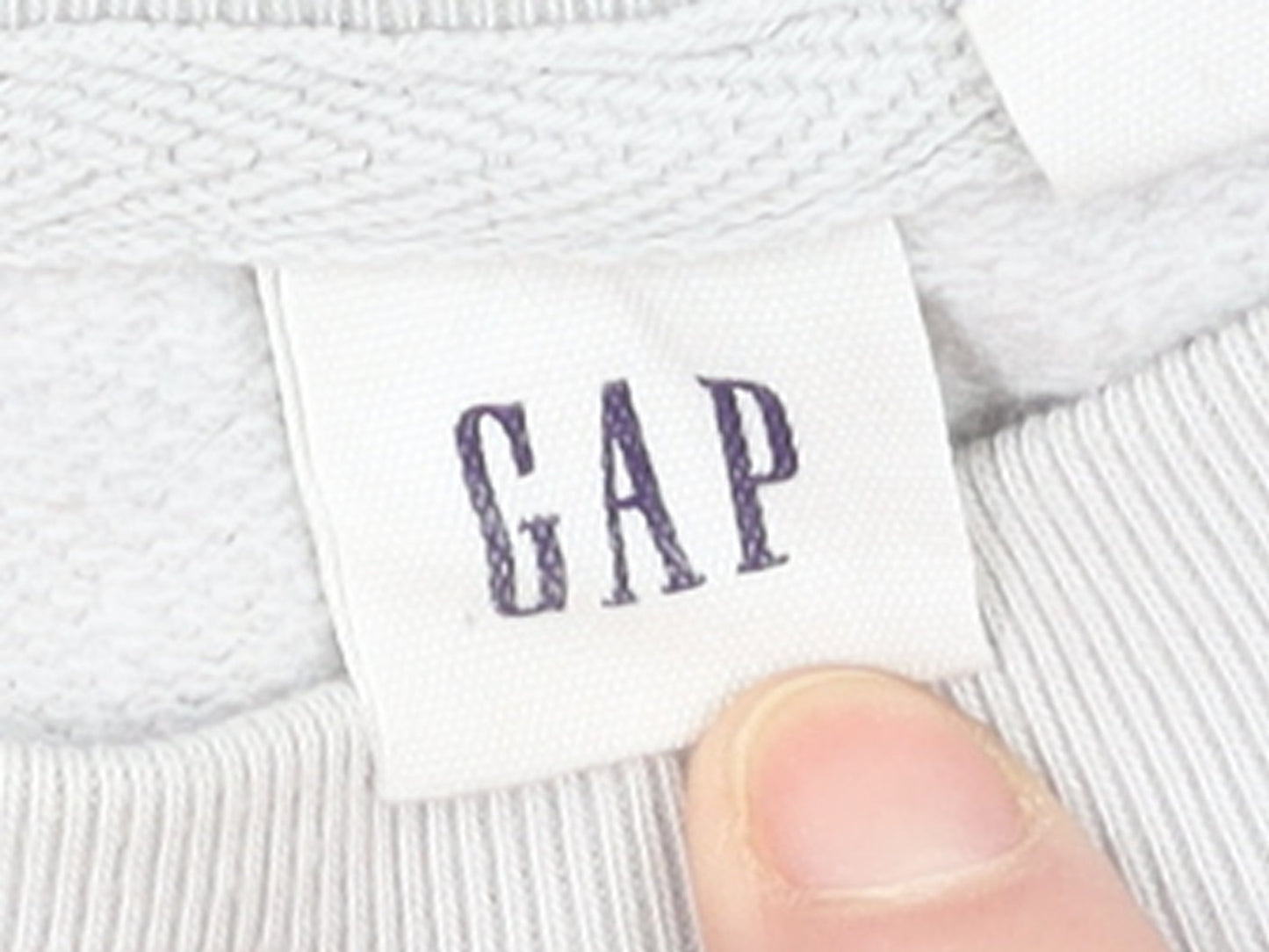GAP Women Grey Leopard Print Pullover Sweatshirt Medium