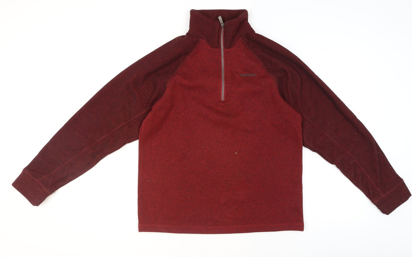 Craghoppers Men’s Red 1/4 Zip Fleece Sweatshirt Medium Outdoor