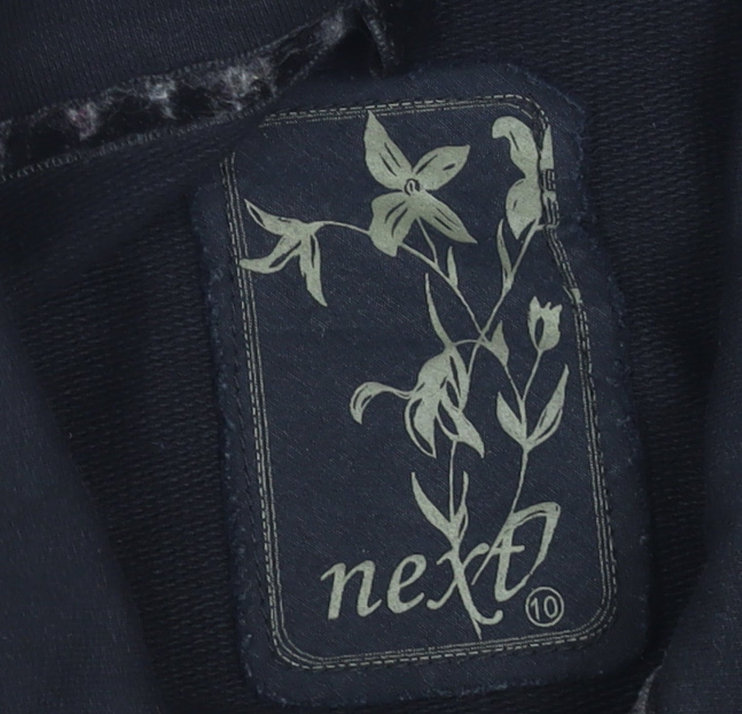 Next Women's Black Cotton Button-Up Short Jacket Size 10