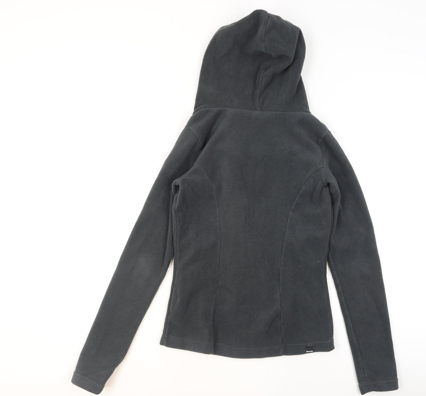 Bench Women’s Grey Fleece Hooded Zip Jacket Size S