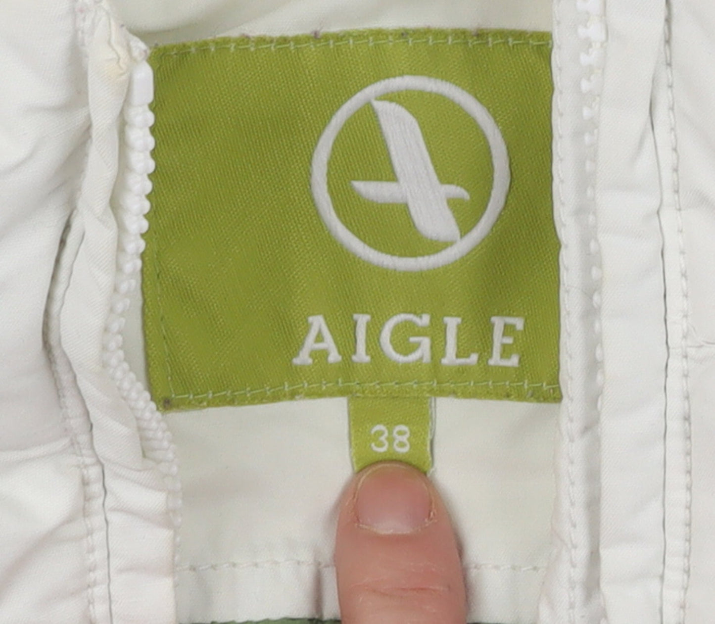 Aigle Womens White Puffer Waistcoat Size 10 Insulated Casual Gilet