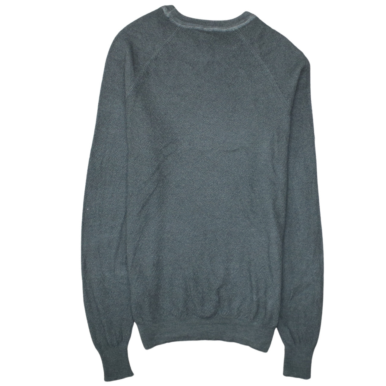 Hugo Boss Men's Grey 2XL Crew Neck Wool Cotton Pullover Jumper