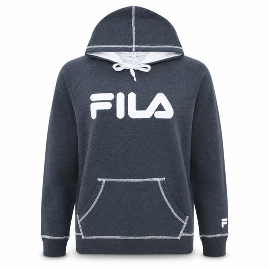 Fila Womens Grey Long Sleeve Pullover Hoodie Size 14 Cotton Blend