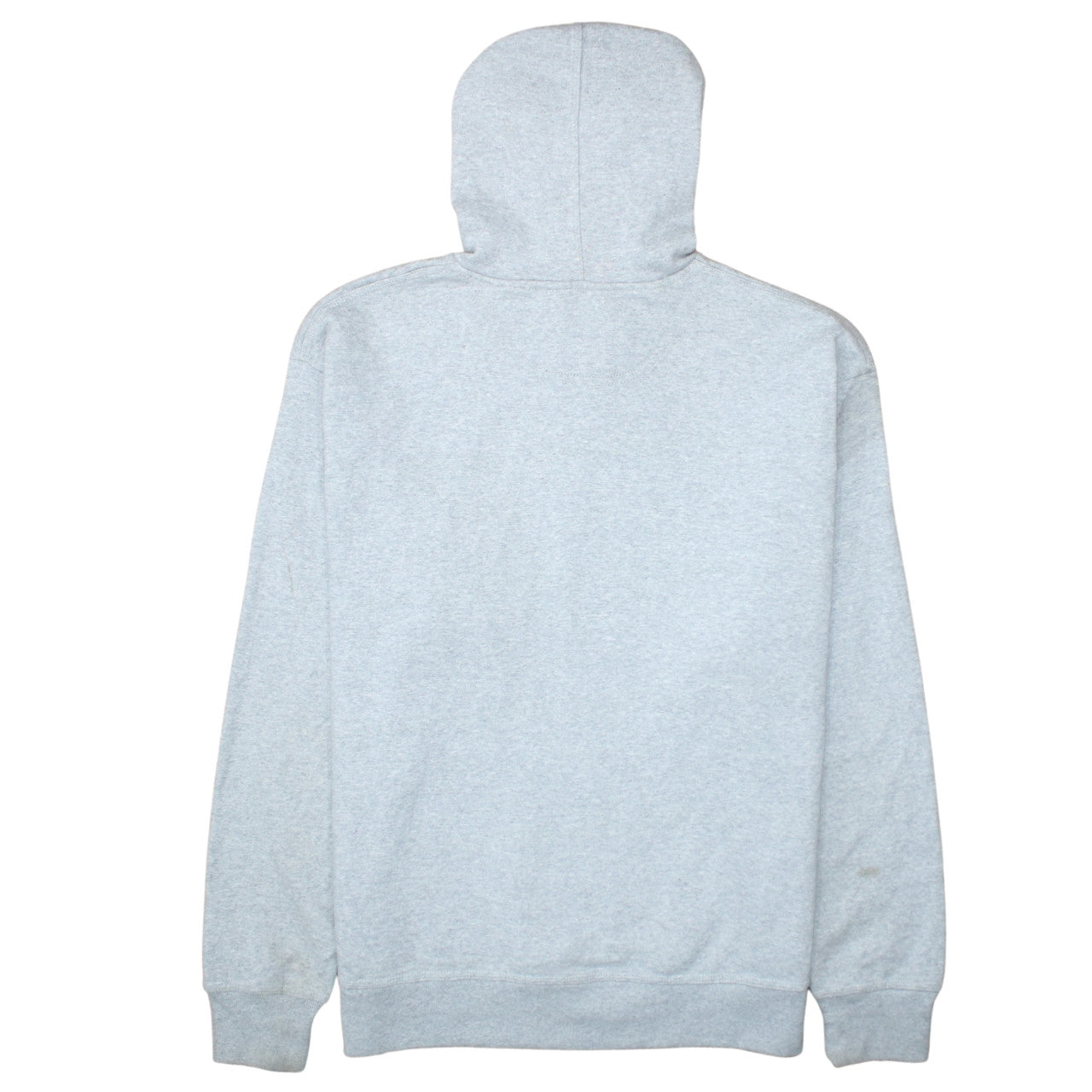 Champion Men Grey Logo Pullover Hoodie L Fleece Sweatshirt