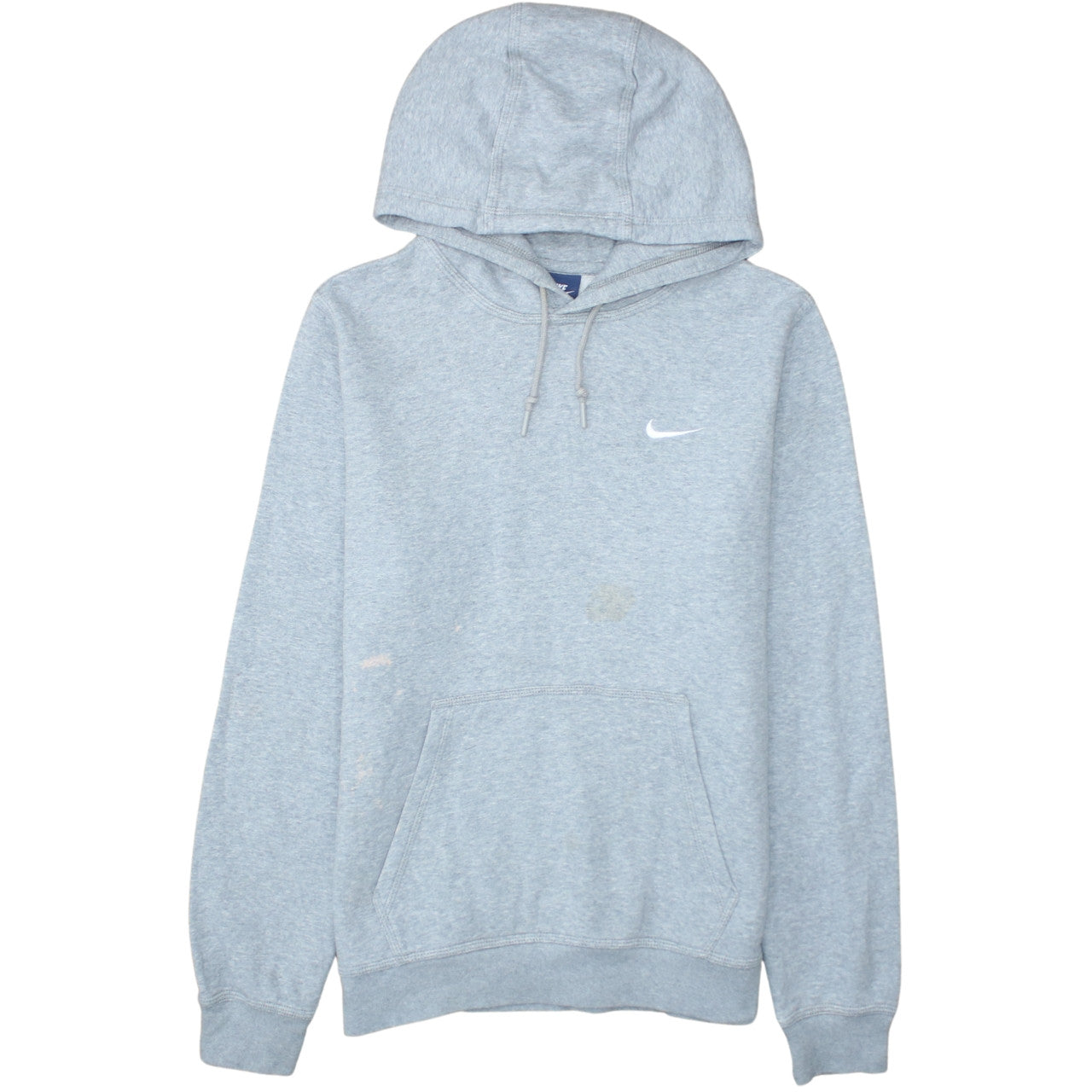 Nike Men's Grey Pullover Hoodie Medium Cotton Blend Sweatshirt