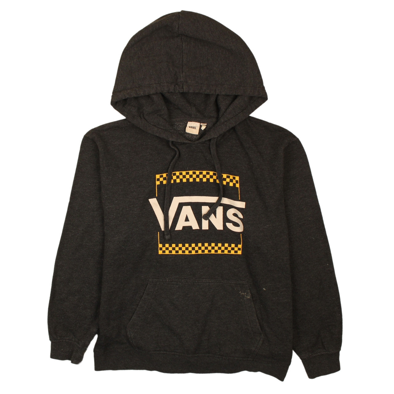 Vans Womens Black Pullover Hoodie Medium - Logo Graphic Casual Sweatshirt