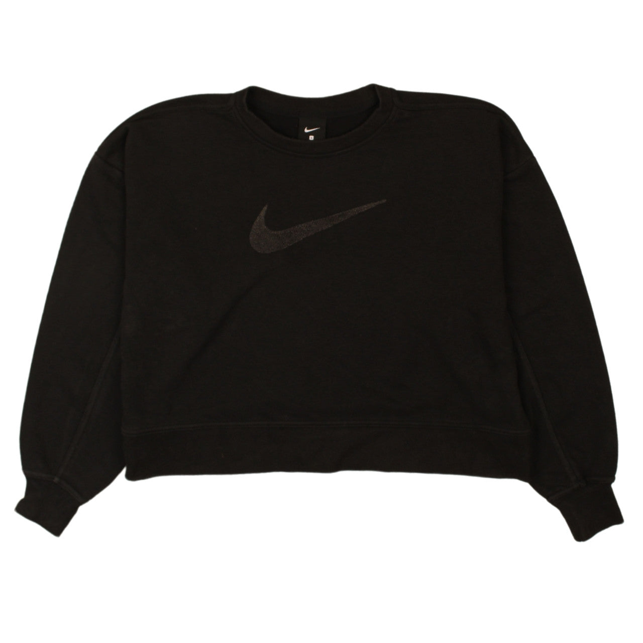 Nike Women's Black Small Crew Neck Pullover Sweatshirt