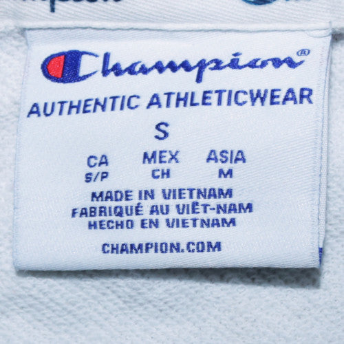 Champion Women's White Multicoloured Paint Splatter Pullover Sweatshirt Size S