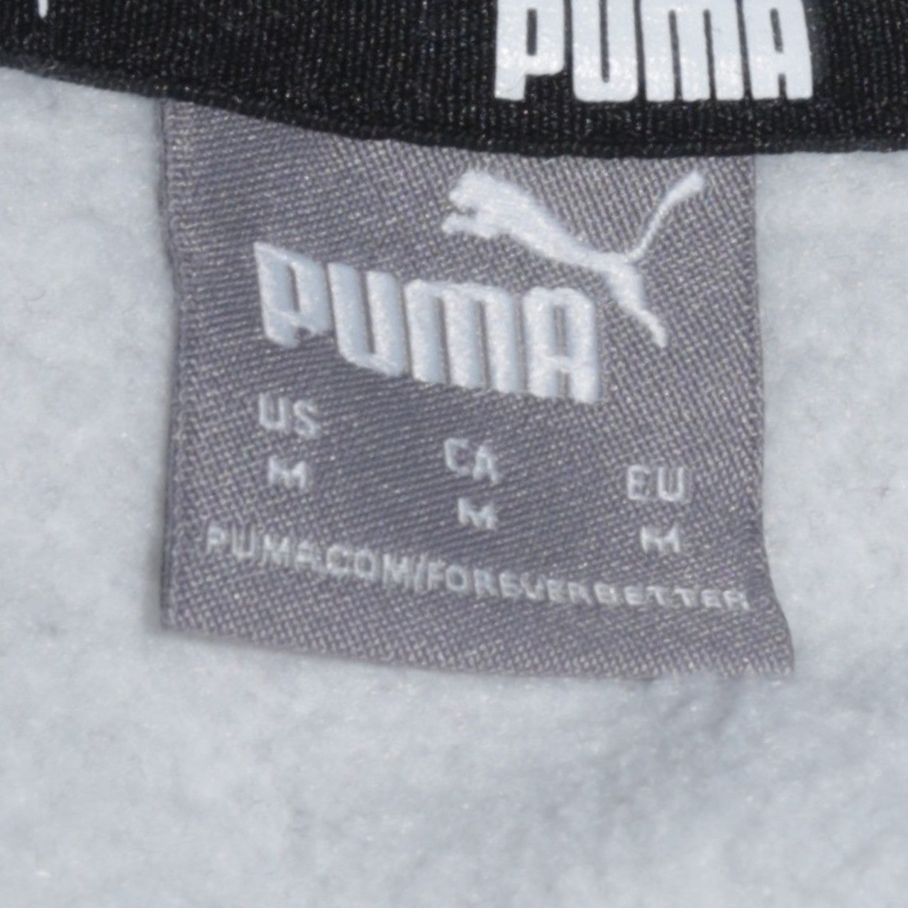 Puma Men's Grey Pullover Hoodie Medium Regular Fit Sportswear