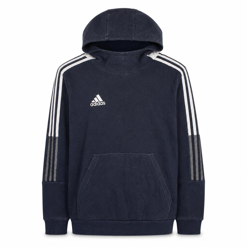 Adidas Boys Navy Blue Pullover Hoodie Sweatshirt Size 13-14 Years