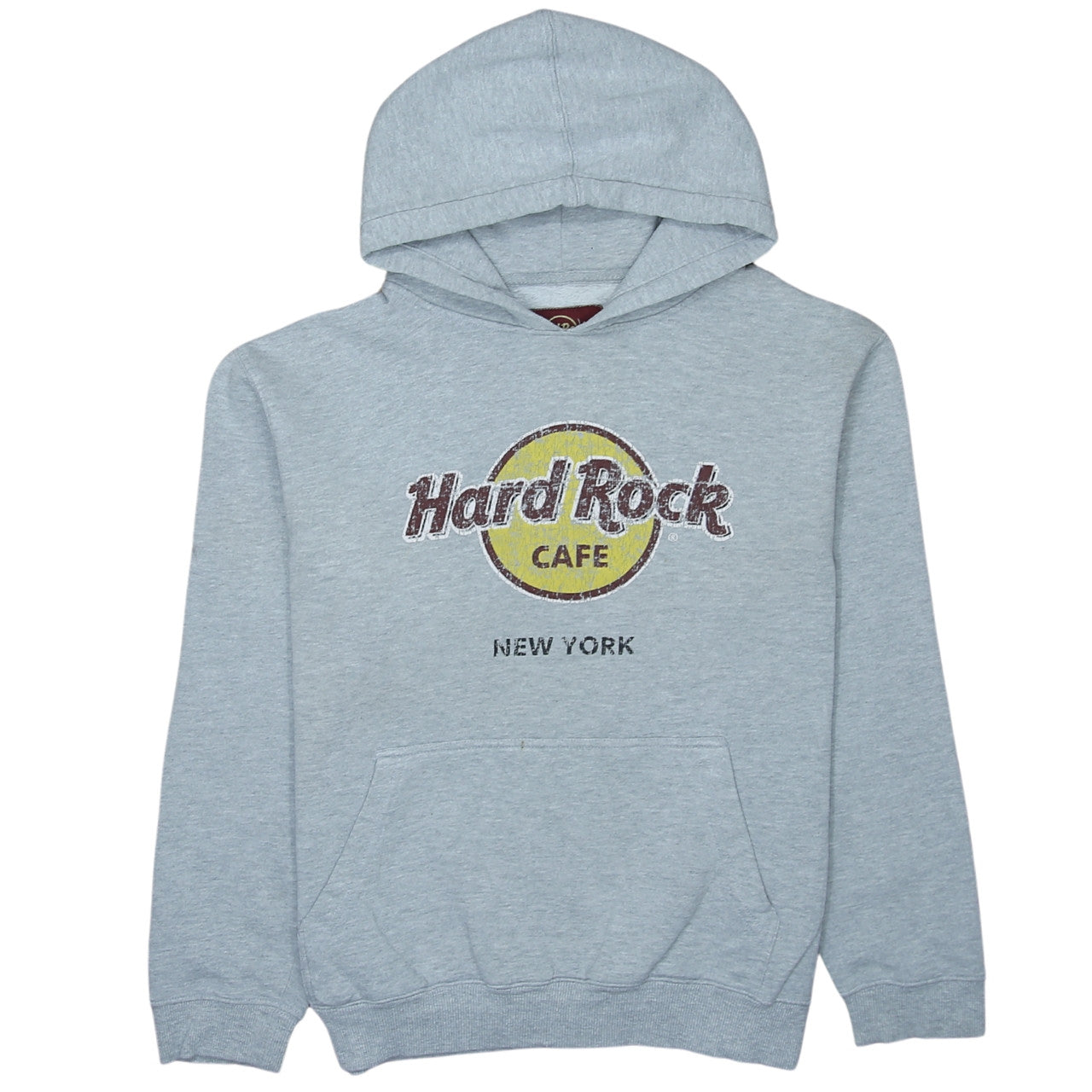 Hard Rock Cafe Women's Grey Pullover Hoodie Large Cotton Blend
