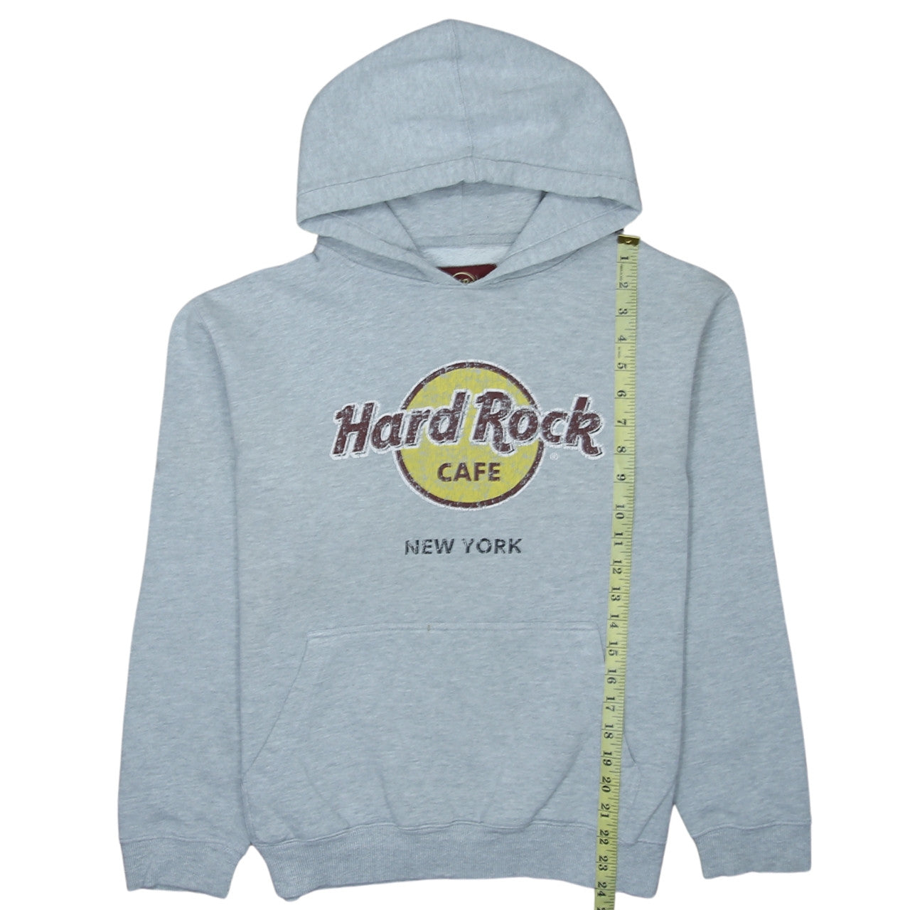 Hard Rock Cafe Women's Grey Pullover Hoodie Large Cotton Blend