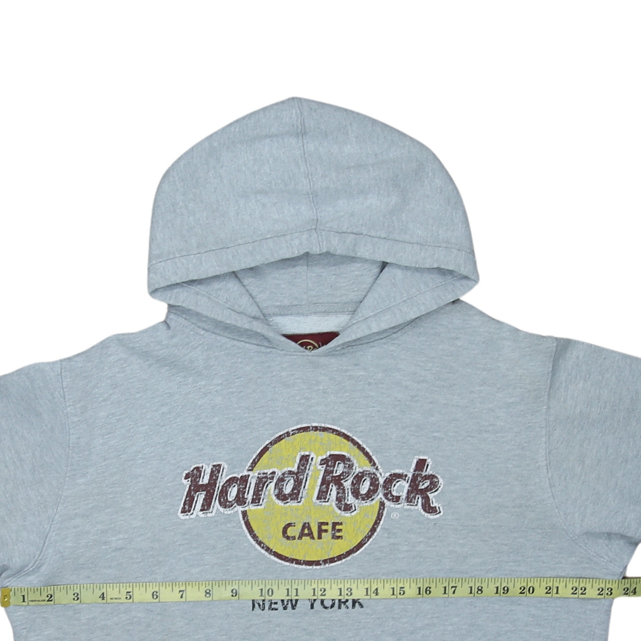 Hard Rock Cafe Women's Grey Pullover Hoodie Large Cotton Blend