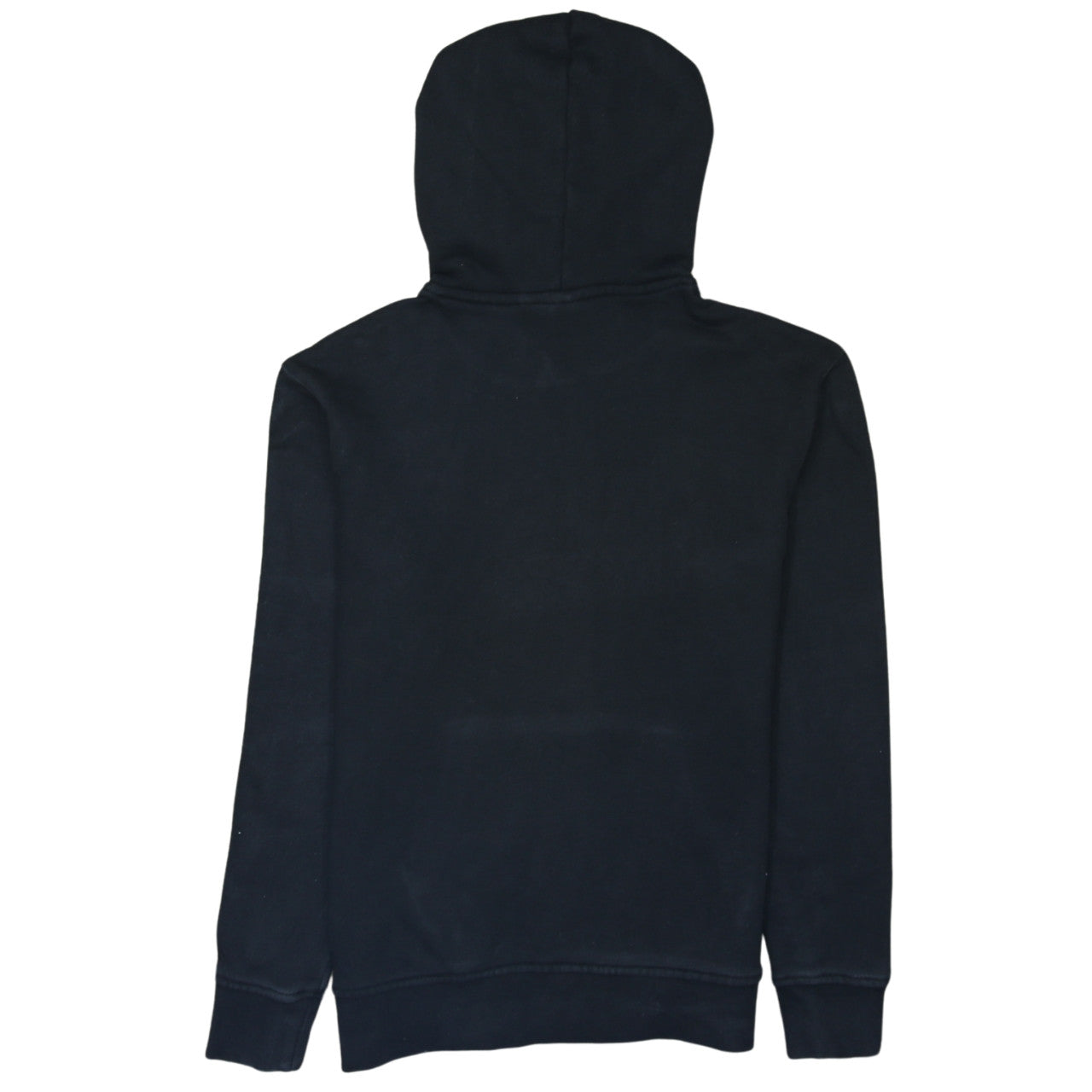 Adidas Womens Black Pullover Hoodie UK 8 Cotton Blend Logo Sweatshirt