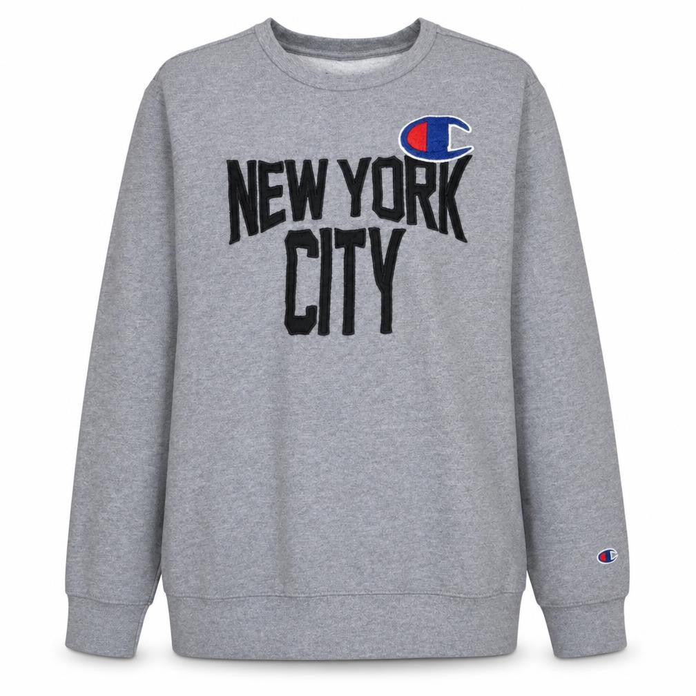 Champion Womens Grey XL Pullover Sweatshirt New York City Crew Neck