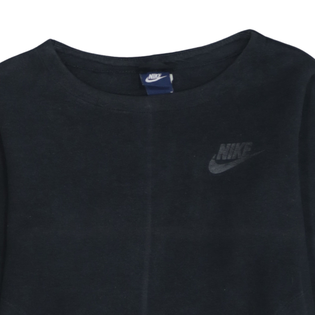 Nike Women Black Medium Pullover Sweatshirt with Drawstring Hem