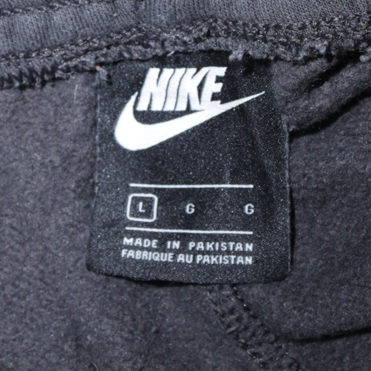 Nike Men's Black Fleece Sweatpants Size L Regular Fit