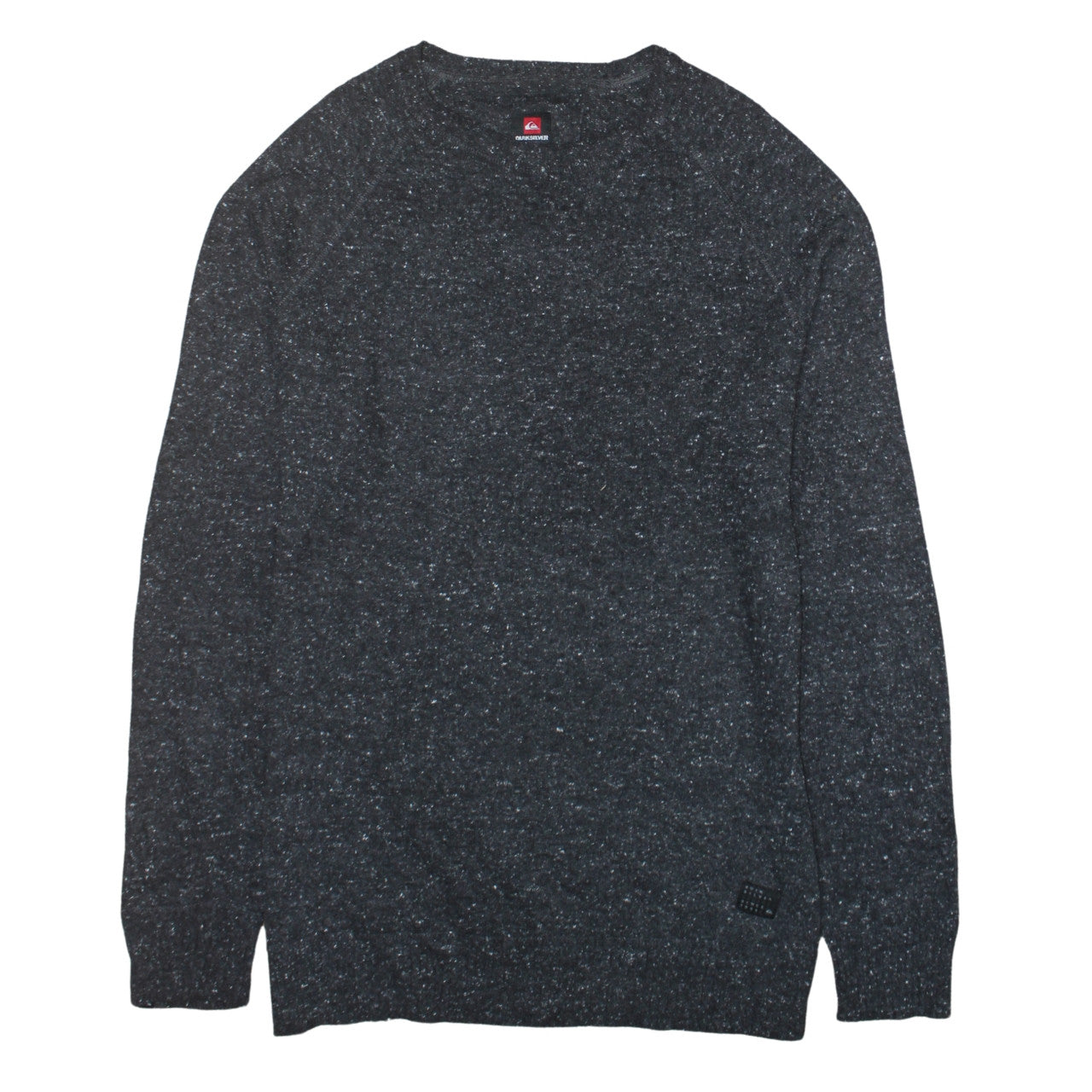 Quiksilver Men's Grey Knit Crew Neck Pullover Jumper Size L