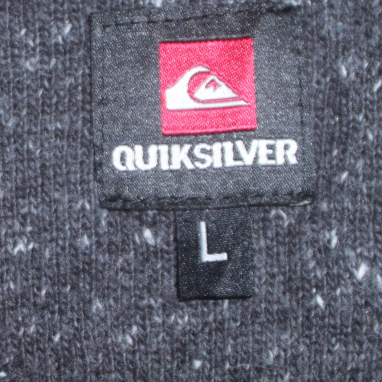 Quiksilver Men's Grey Knit Crew Neck Pullover Jumper Size L