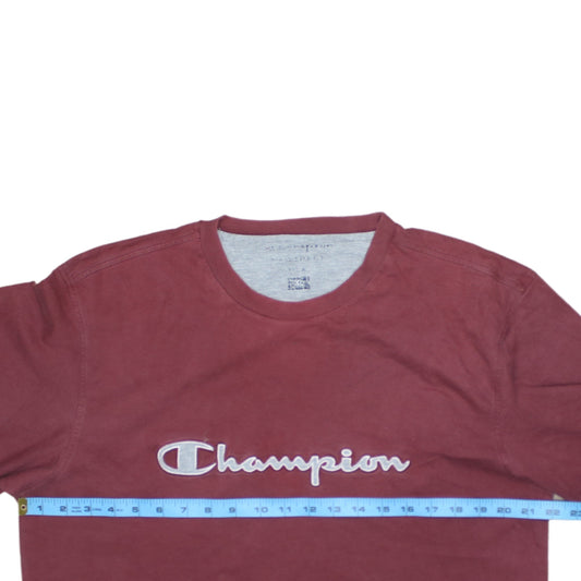 Champion Men's Red XL Pullover Sweatshirt Embroidered Logo