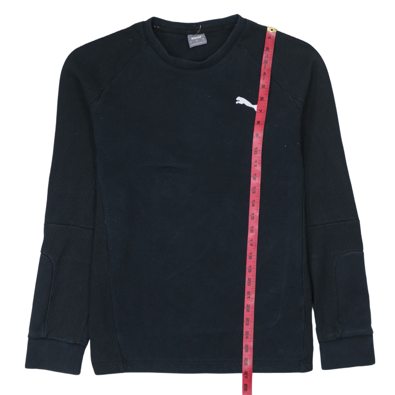 Puma Men’s Black Pullover Crew Neck Sweatshirt L Sports Fleece