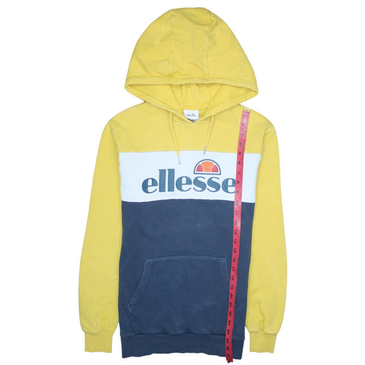 Ellesse Men's Multicoloured Pullover Hoodie Size S Retro Sportswear
