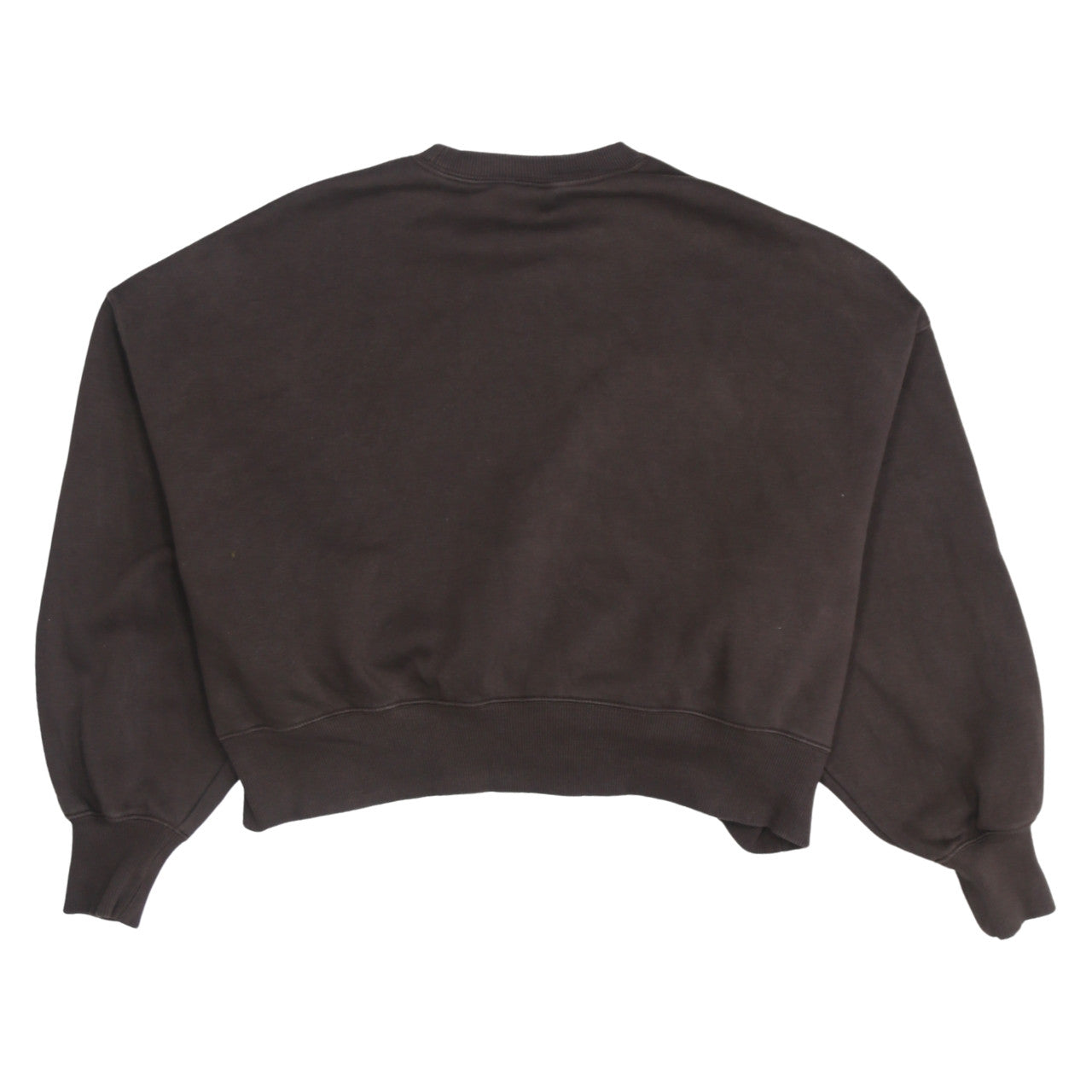 Nike Women Brown Small Pullover Sweatshirt Cotton Blend Crew Neck