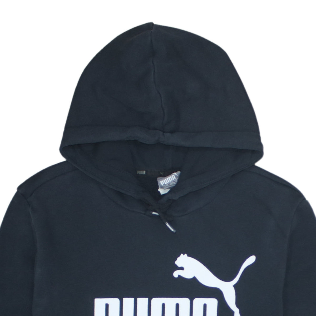 Additional view of Puma Men's Black Pullover Hoodie S Regular Fit Fleece Sweatshirt